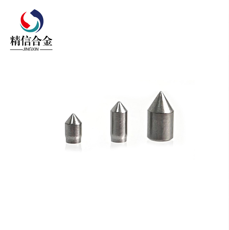 硬質(zhì)合金模具_(dá)廠家直供鎢鋼頂尖3*7硬質(zhì)合金頂尖快速破窗錘頭圓錐形頂尖硬度高
